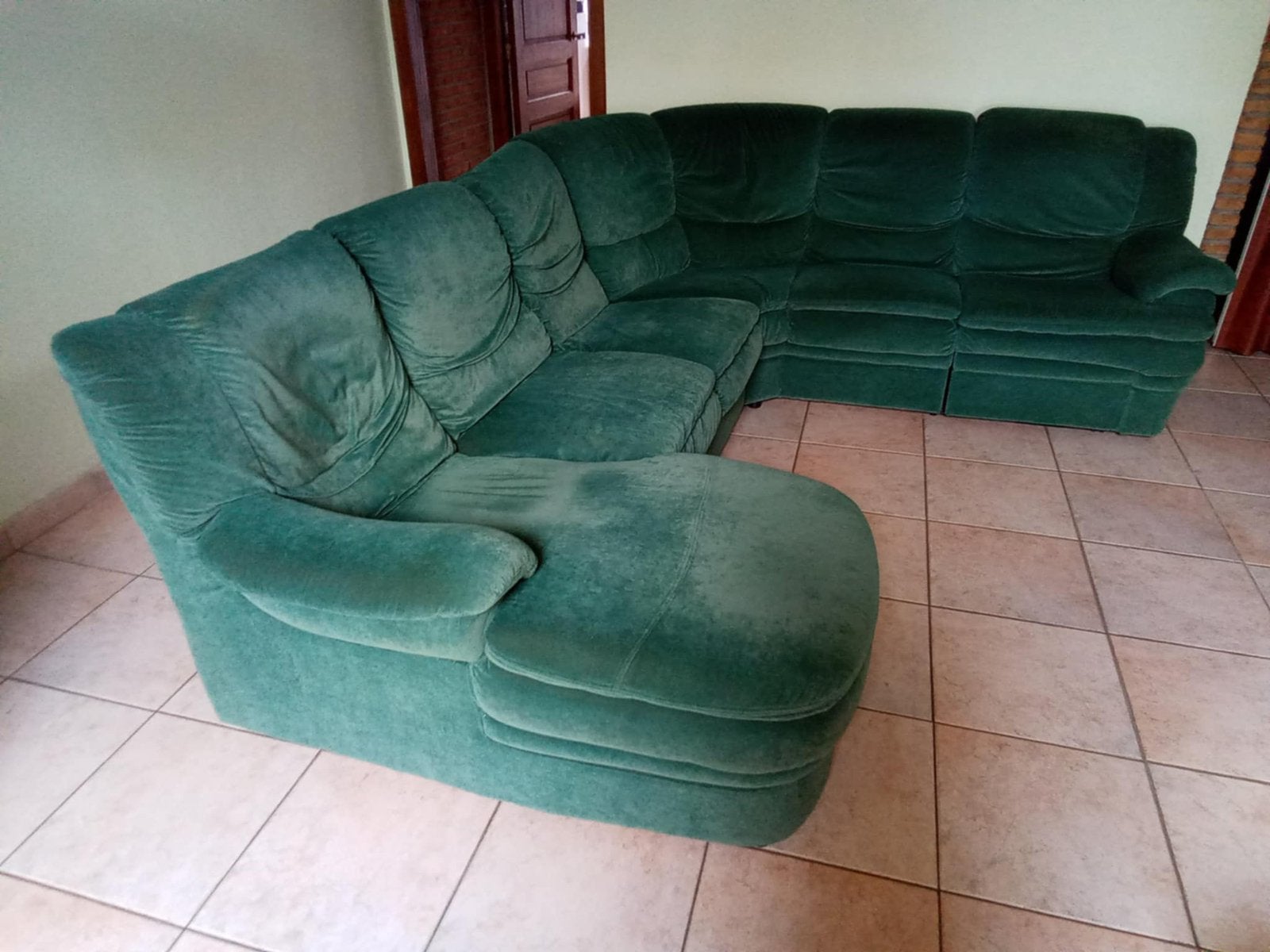 Canapé d’angle avec meridienne et relax, Maison & Meubles, Enlèvement, Utilisé, Quatre personnes ou plus, Autres matériaux