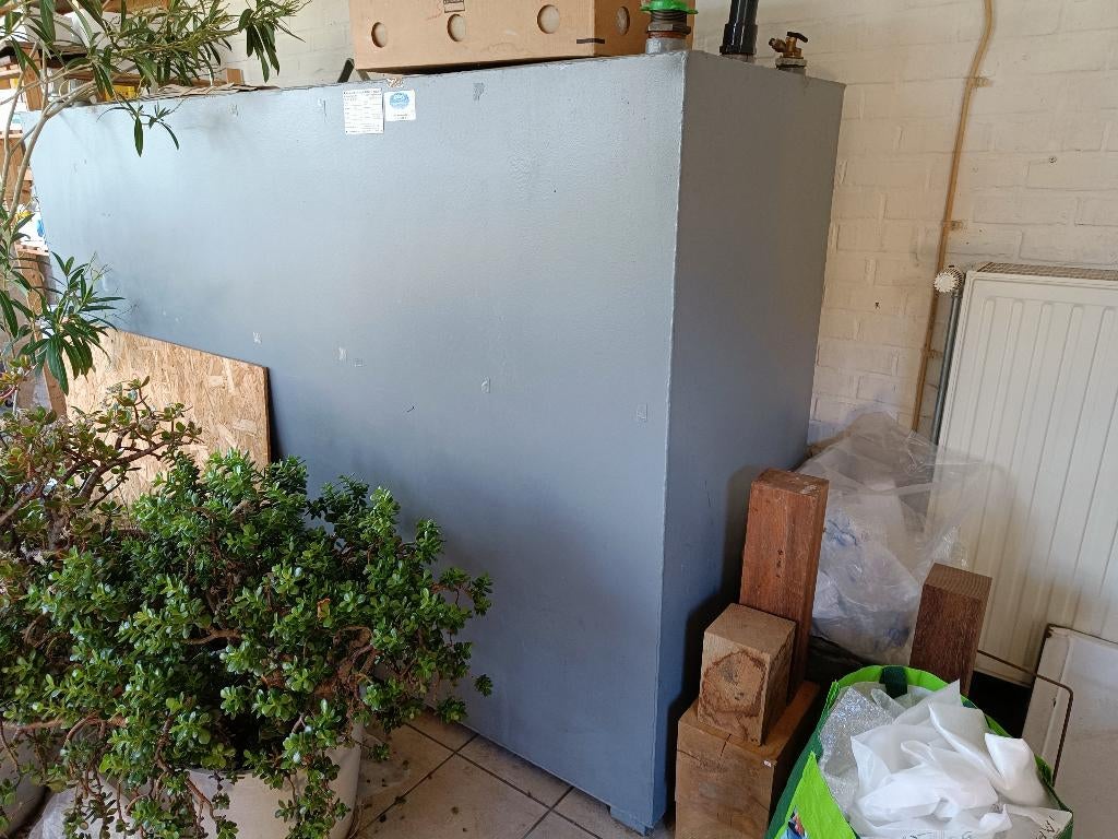 Mazouttank met mazout, Ophalen, Gebruikt