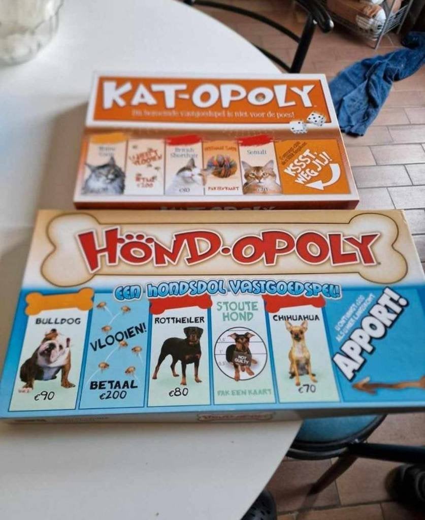 kat-opoly en hond-opoly, Ophalen, Zo goed als nieuw