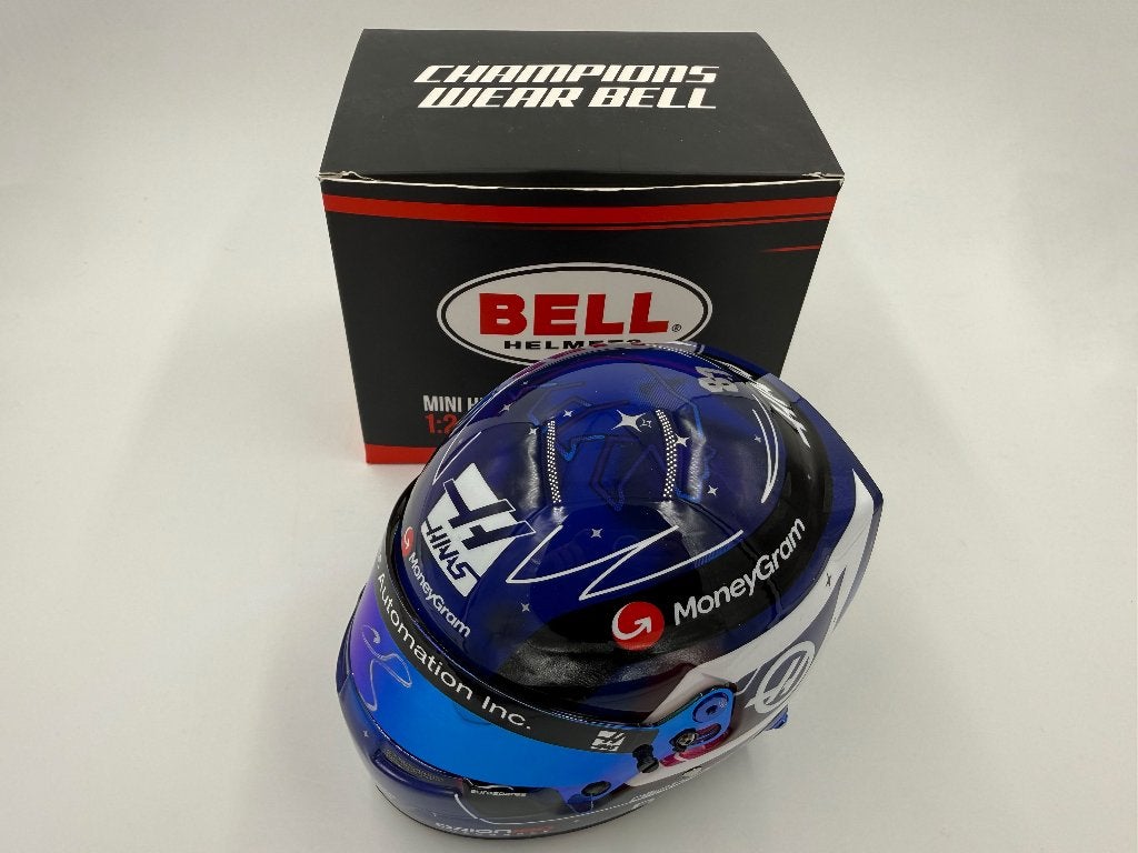 1/2 casque helmet F1 Bearman Singapore 2025 (Haas) signé, Ophalen of Verzenden