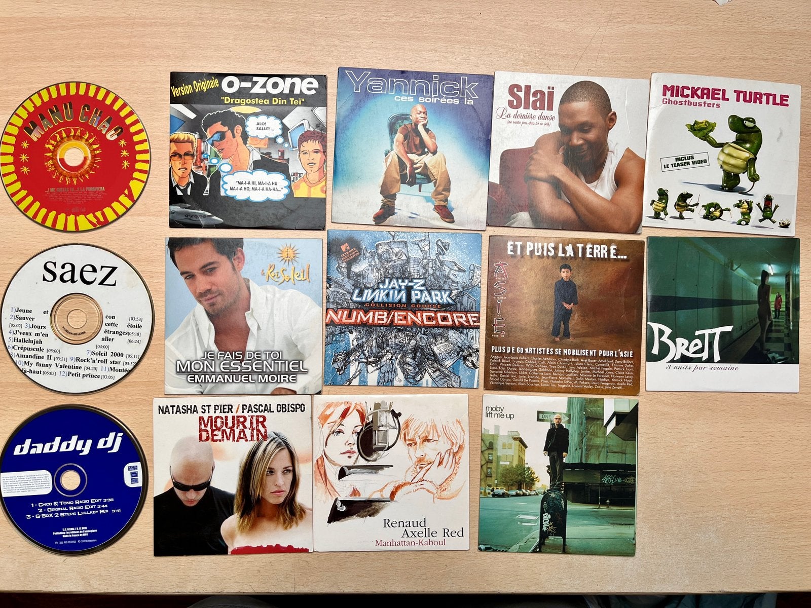 Lot de 14 CD Single années 1990 - 2000, Enlèvement ou Envoi