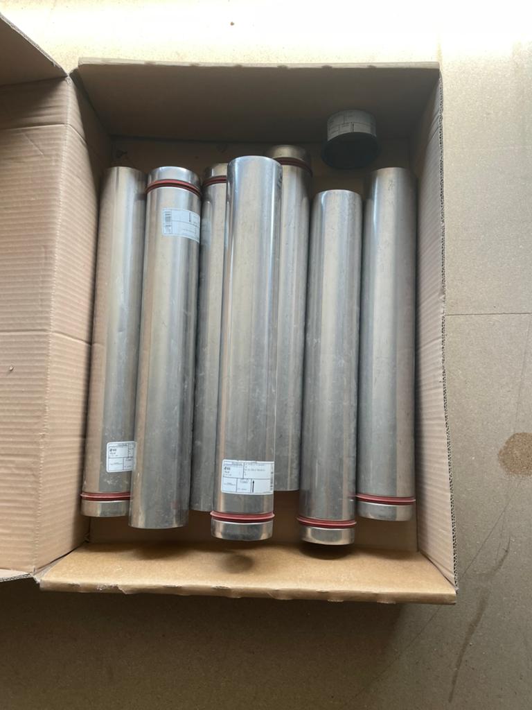 Tuyau de raccordement en acier inoxydable diamètre 80, Enlèvement, Neuf