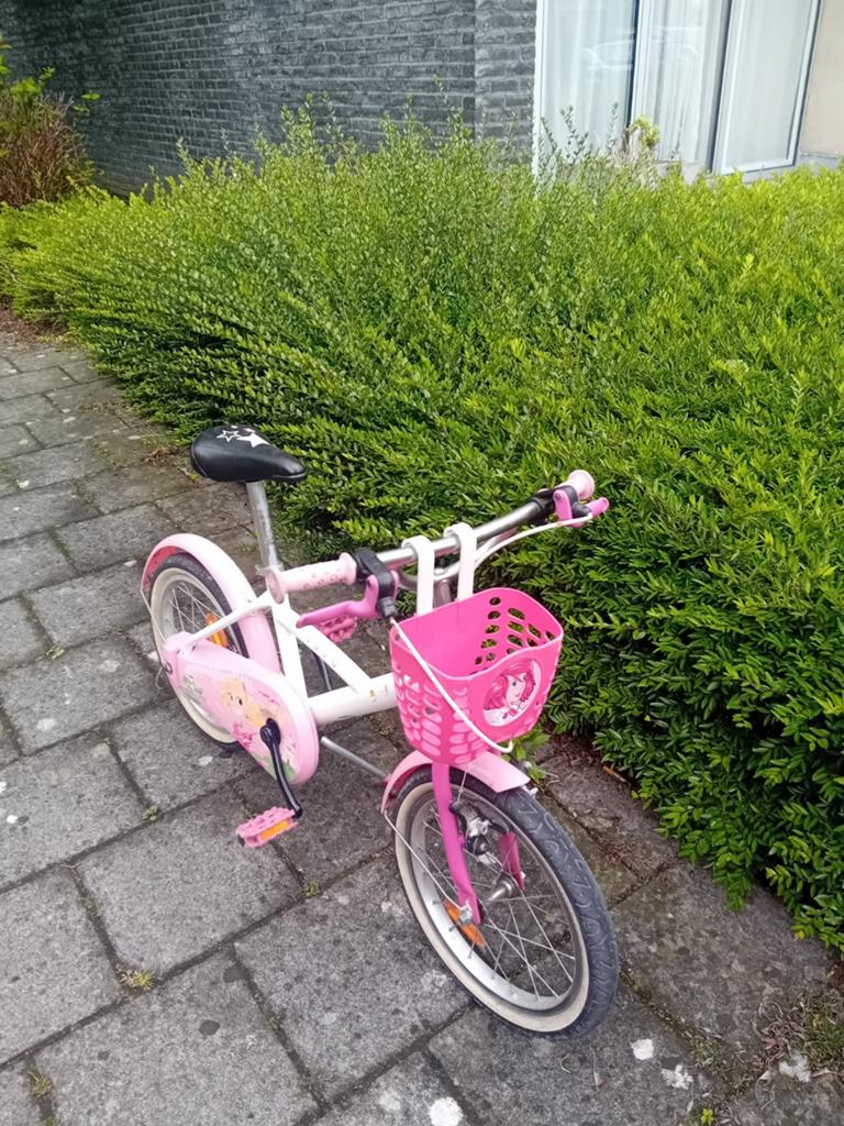 Fiets meisjes 16 inch te koop, Fietsen en Brommers, Ophalen, 16 inch