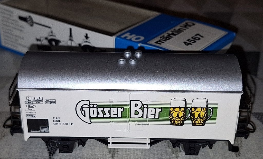 Märklin HO 4567 koelwagen "Gösser Bier" van de ÖBB, Enlèvement ou Envoi, Comme neuf, Wagon, Märklin