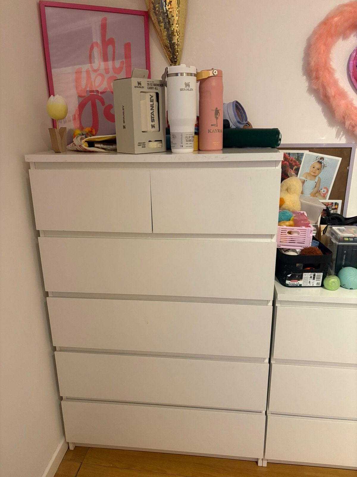 Commodes IKEA MALM — blanches, Maison & Meubles, Armoires | Armoires à chaussures, Enlèvement, Comme neuf