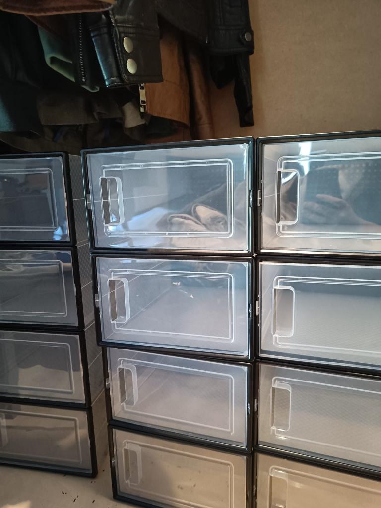 2 Lots de 18 boîtes à chaussures, Ophalen, Nieuw