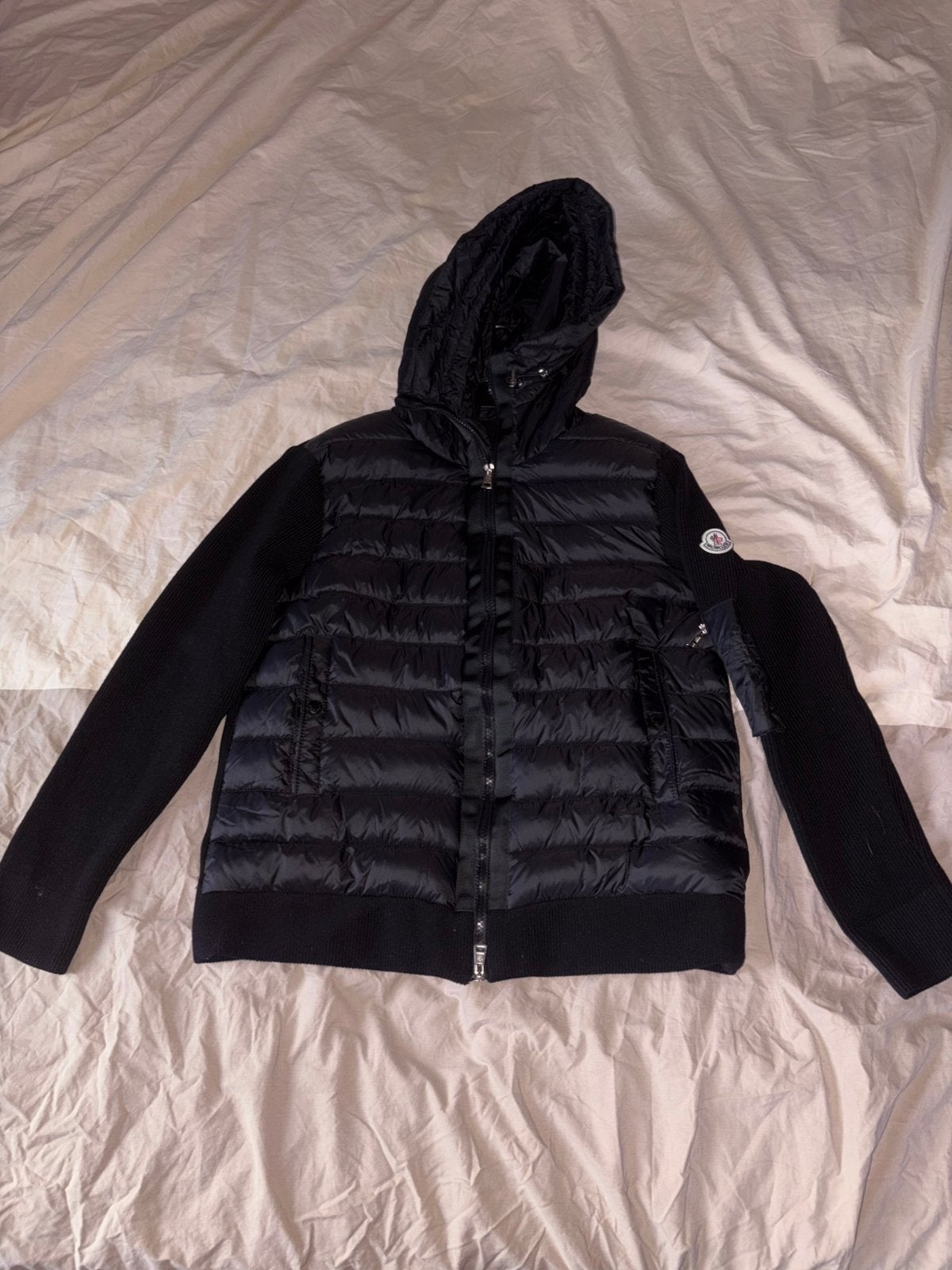 Moncler cardigan, Verzenden, Nieuw, Maat 52/54 (L), Zwart