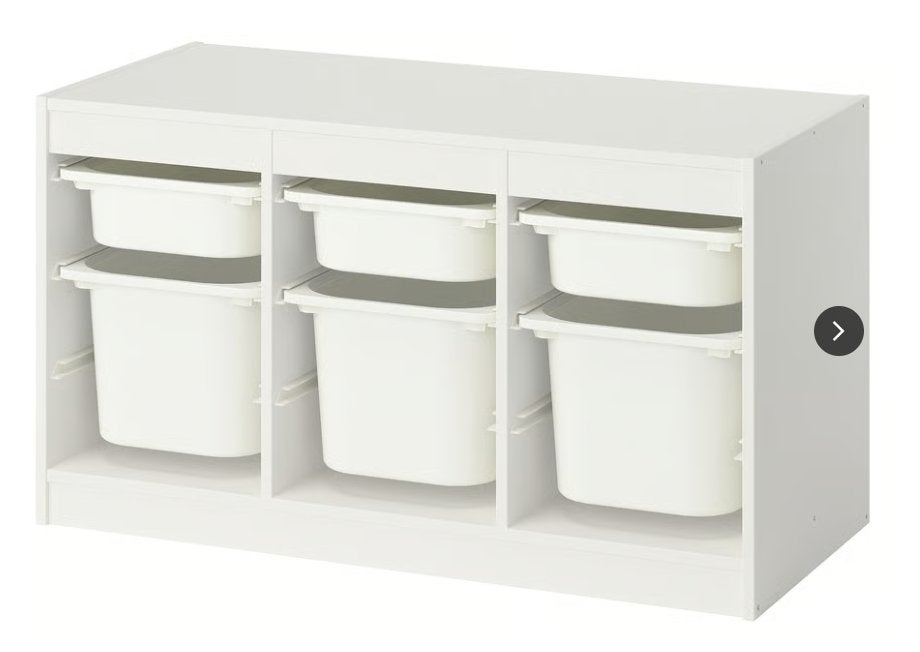 Meuble de rangement pour jeux (ikea - TROFAST) - Blanc, Enfants & Bébés, Meuble de rangement, Enlèvement, Utilisé, IKEA