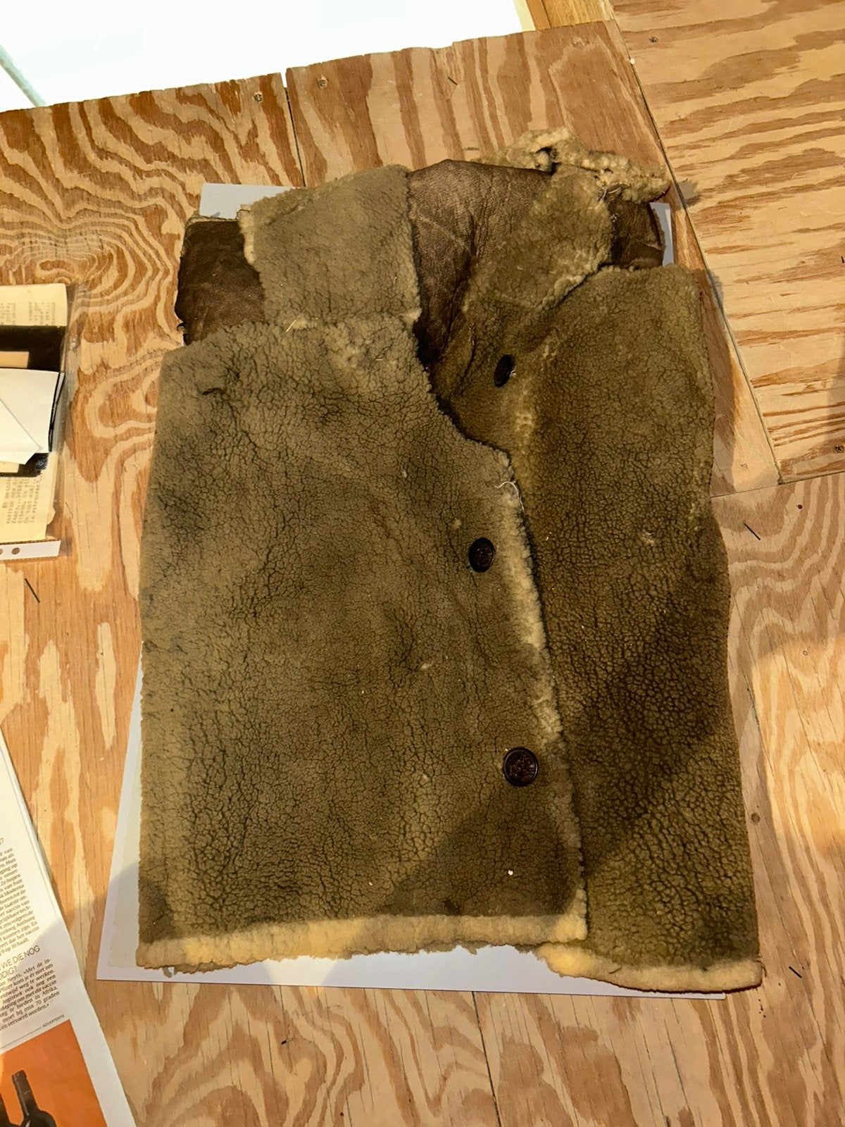 Gilet en laine Jerkin américain de la WW1 (mauvais état), Collections, Objets militaires | Général, Enlèvement, Armée de terre