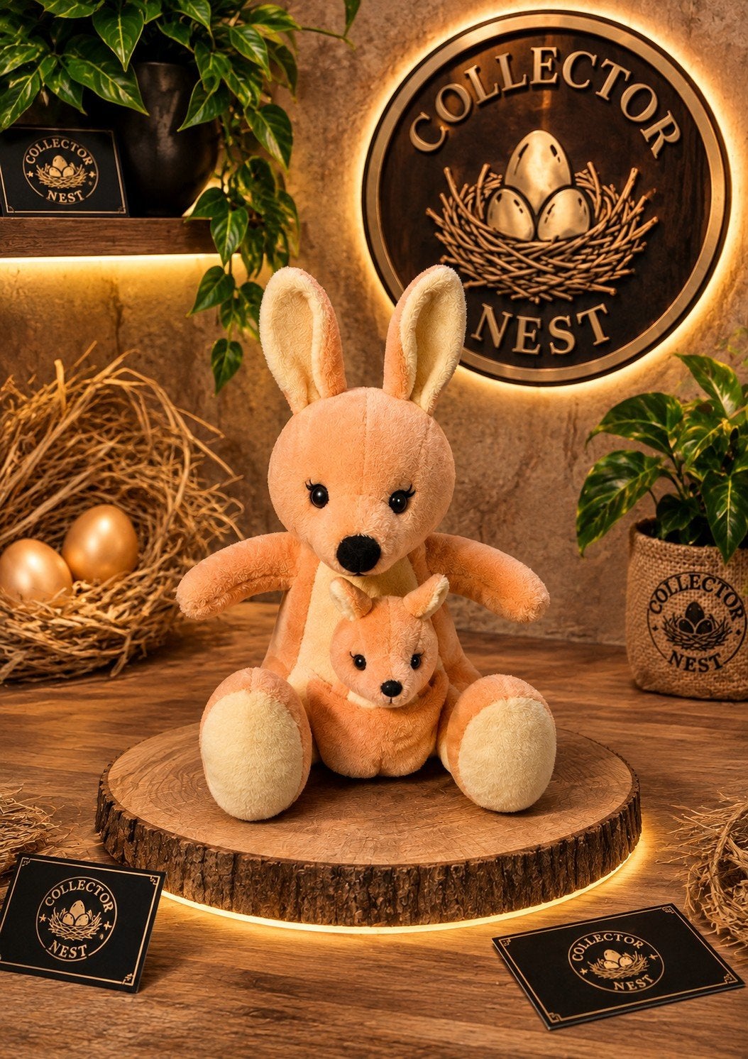 Kangoeroeknuffel met baby — CollectorNest Collection — Teen, Ophalen, Nieuw