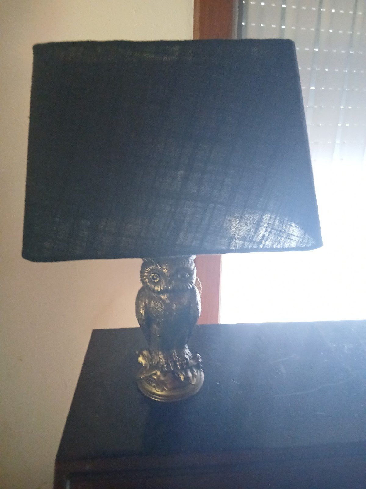 Vintage Hollywood Regency Uilenlamp (Loevsky & Loevsky / Dek, Ophalen, Metaal, Design