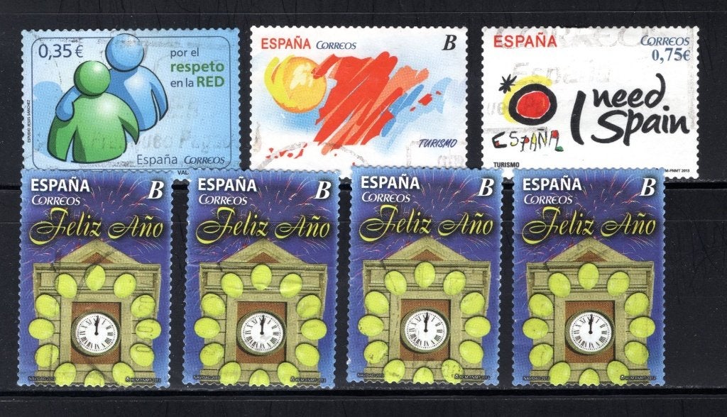 ESPAGNE Lot 2011-2013 timbré, Envoi, Affranchi