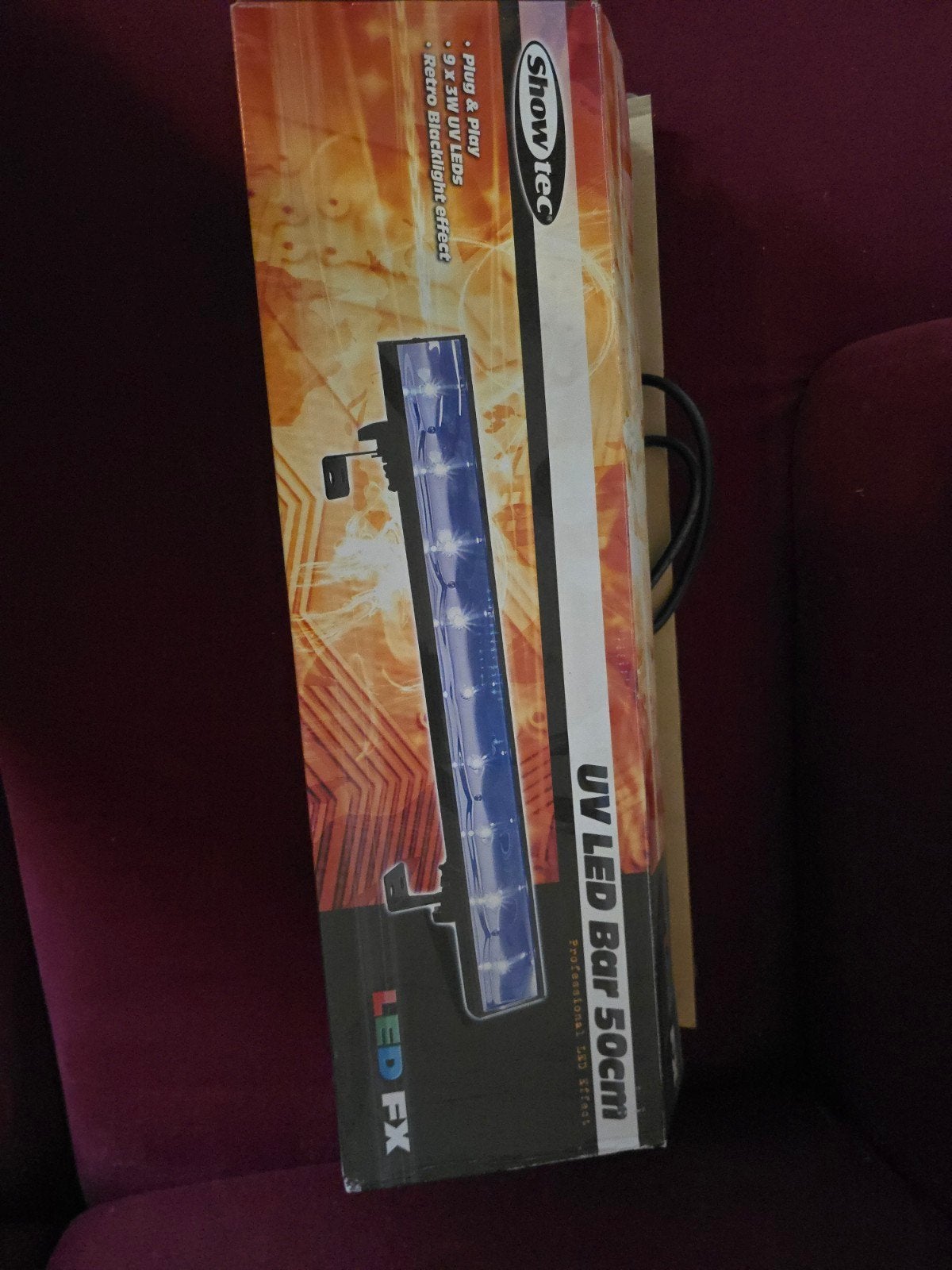 Showtec uv led bar 50cm 2x, Ophalen, Nieuw, Licht