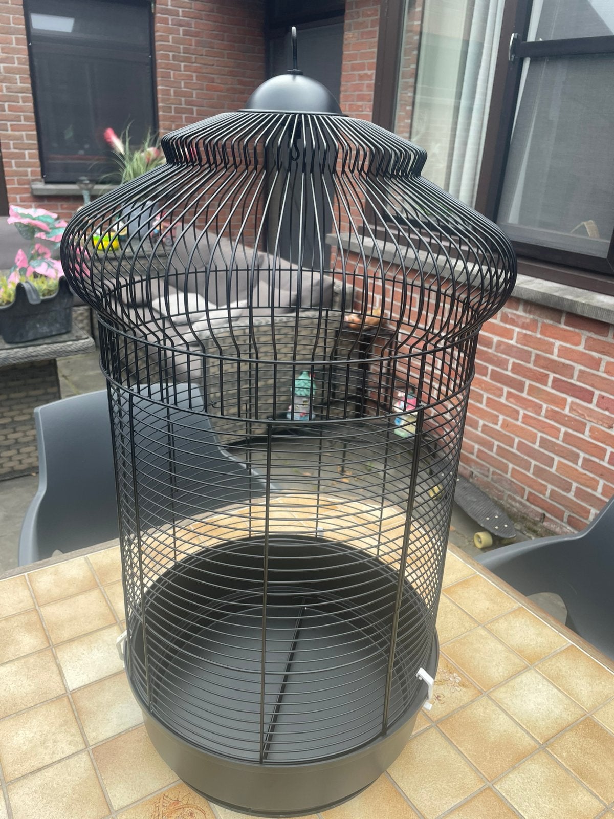 Ronde vogelkooi, Dieren en Toebehoren, Ophalen, Zo goed als nieuw, Vogelkooi