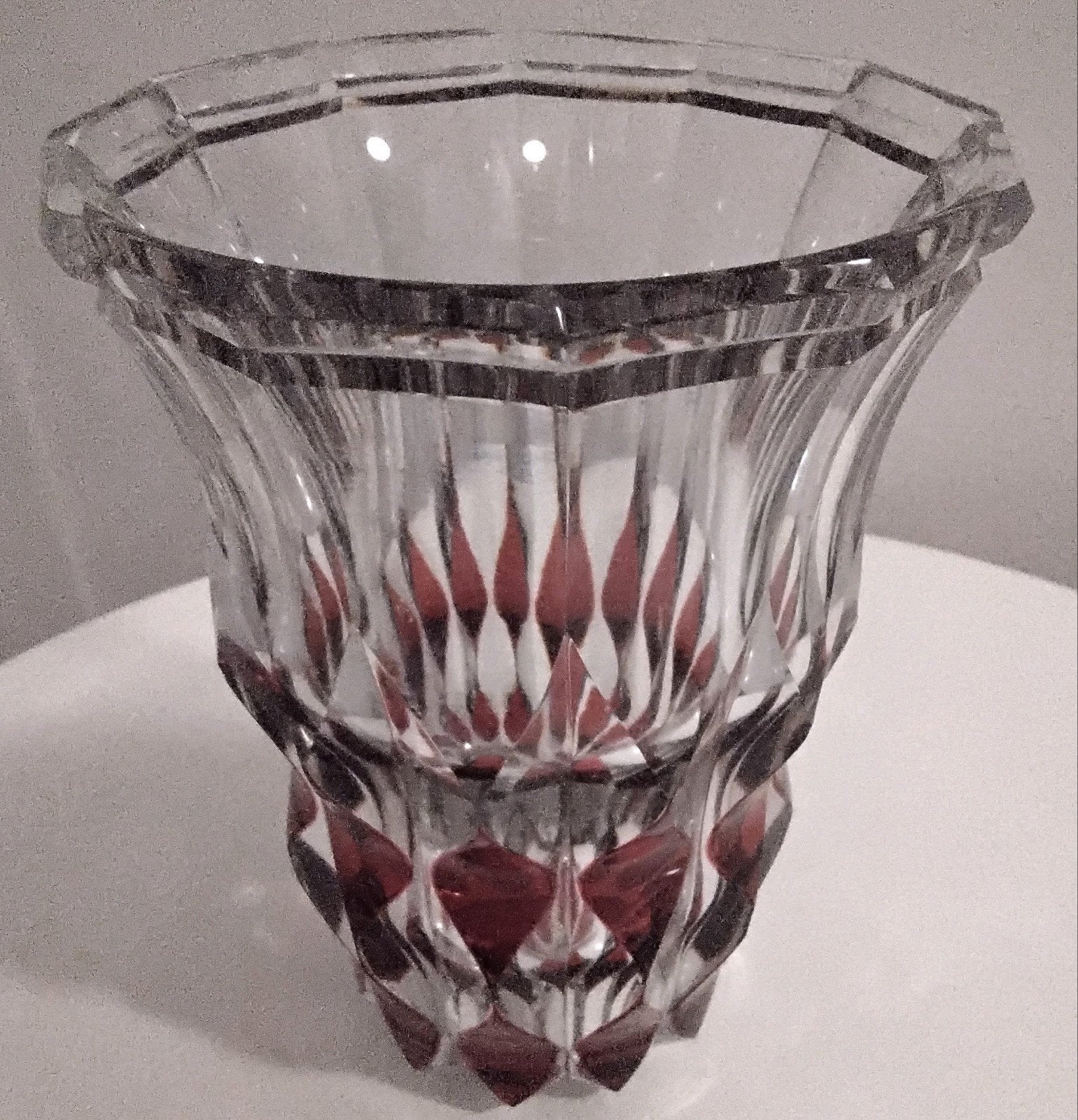val saint Lambert kristal vaas zeer zwaar, Ophalen of Verzenden