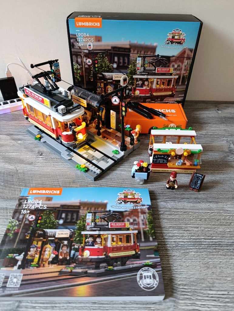 Lumibricks set L9084: Heritage tram and station., Ophalen of Verzenden, Zo goed als nieuw, Overige merken
