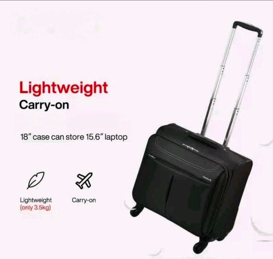 18" Carry-on Trolleykoffer met Laptopvak, Slot, Nieuw, Minder dan 50 cm, Ophalen of Verzenden