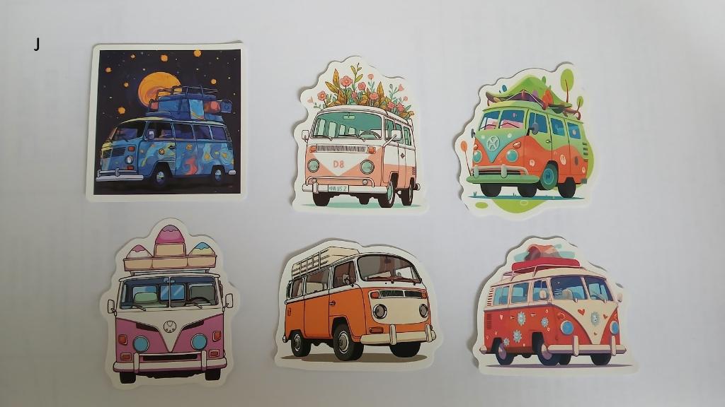 Autocollant VW Combi T1, T2, Collections, Envoi, Neuf, Autres types