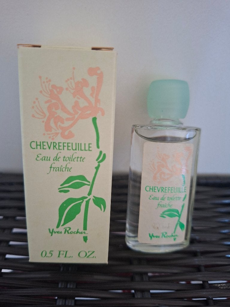 Vintage parfum miniatuur Chevrefeuille, Verzamelen, Ophalen of Verzenden, Zo goed als nieuw, Miniatuur, Gevuld