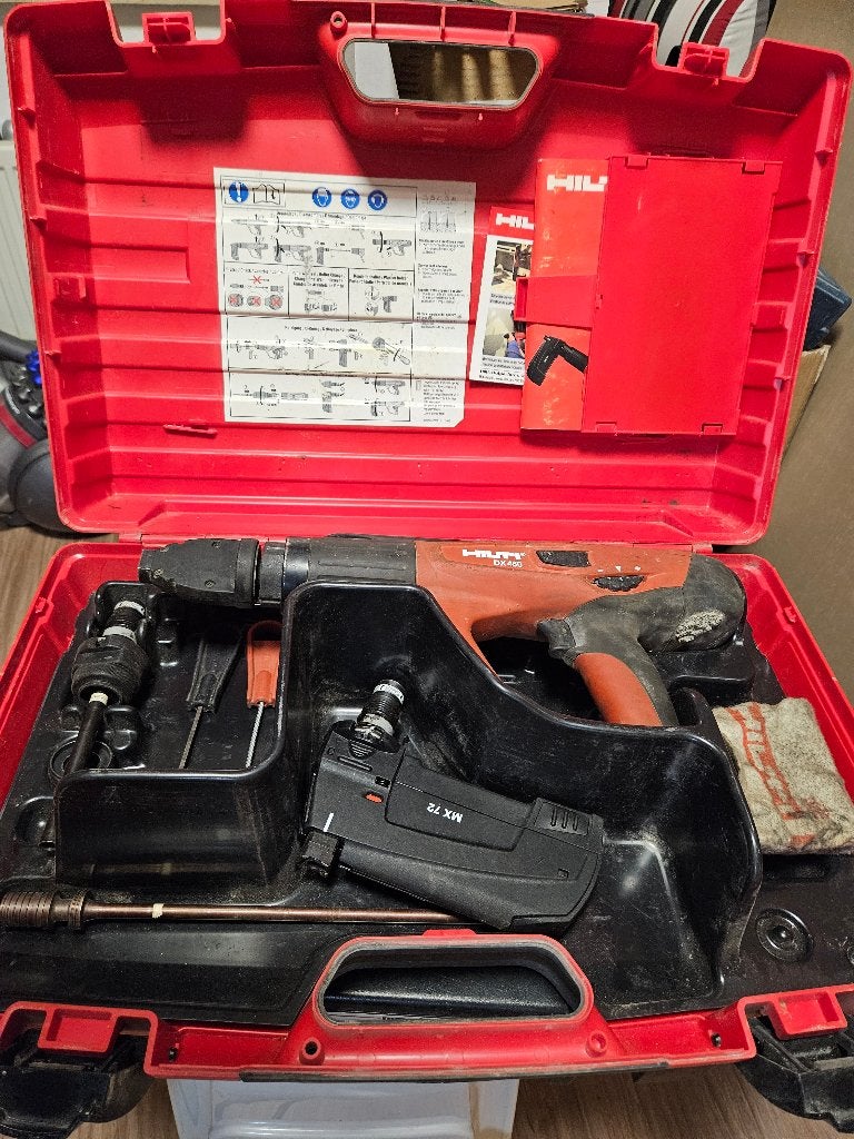 Pistolet de tir Hilti à fixation entièrement automatique kit, Enlèvement, Comme neuf, Cloueuse/agrafeuse, Hilti