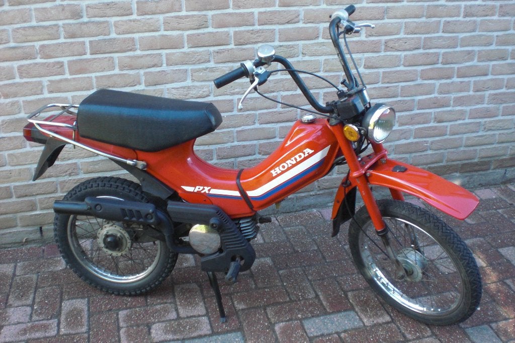 Honda PX50 rood '81 - AB05 kl.B - 6 volt CDI - 2T oliepomp, Fietsen en Brommers, Ophalen, Gebruikt, Overige modellen, 49 cc