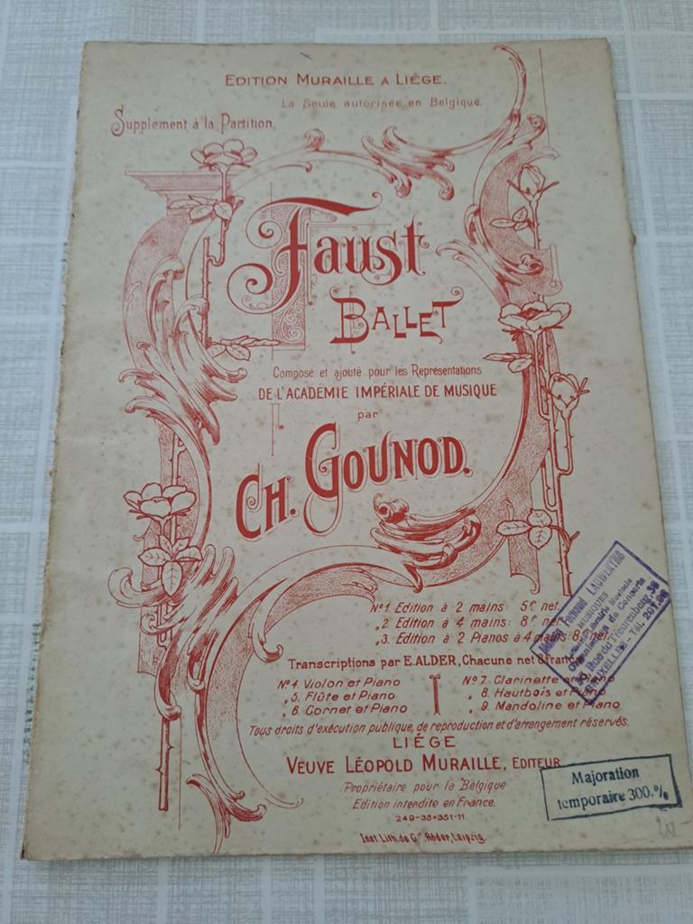 Bladmuziek Faust Ballet Ch. Gounod, Ophalen of Verzenden