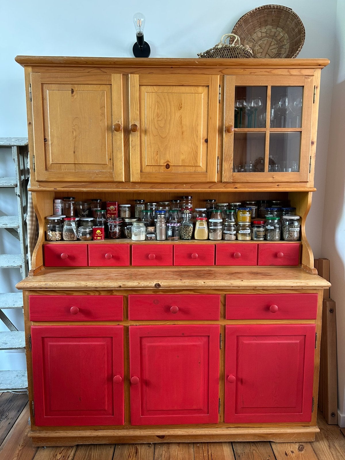 Buffet vintage en bois, Maison & Meubles, Avec tiroir(s), 25 à 50 cm, Utilisé, 50 à 100 cm
