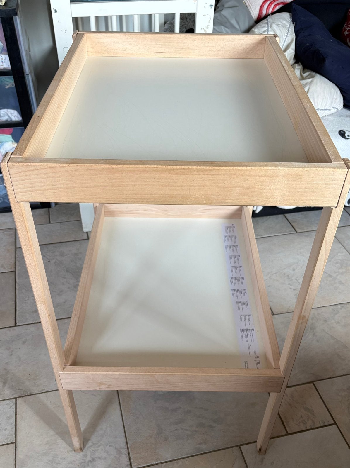 Verschoningstafel, Espace pour les pieds, Comme neuf, 50 à 70 cm, Moins de 75 cm