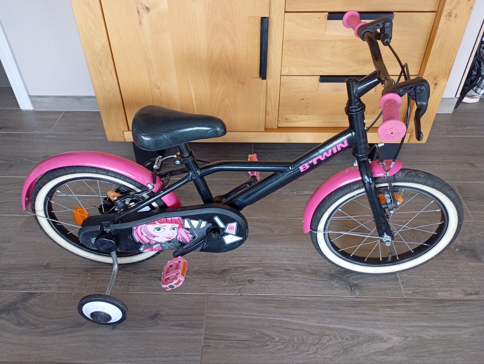 Vélo 16 pouces b'twin, Ophalen, B-Twin Decathlon, Zijwieltjes, 16 tot 20 inch