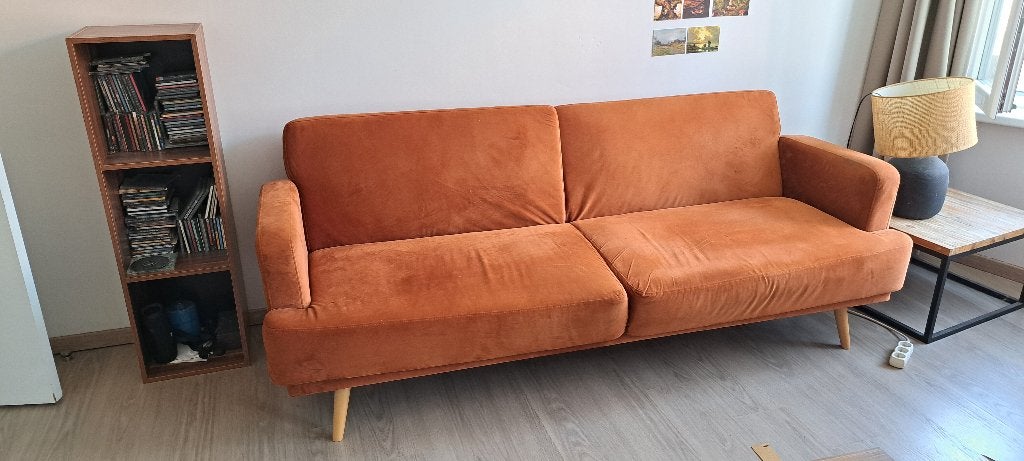Zetelbank, Ophalen, Gebruikt, Tweepersoons, 75 tot 100 cm