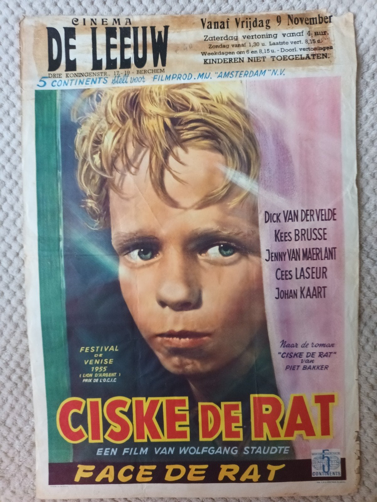 filmposter Cisķe de rat, Verzamelen, Ophalen of Verzenden