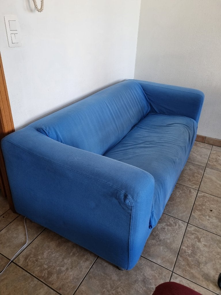 Blue Soft Sofa for 2 seat, Huis en Inrichting, Ophalen, Gebruikt, Tweepersoons