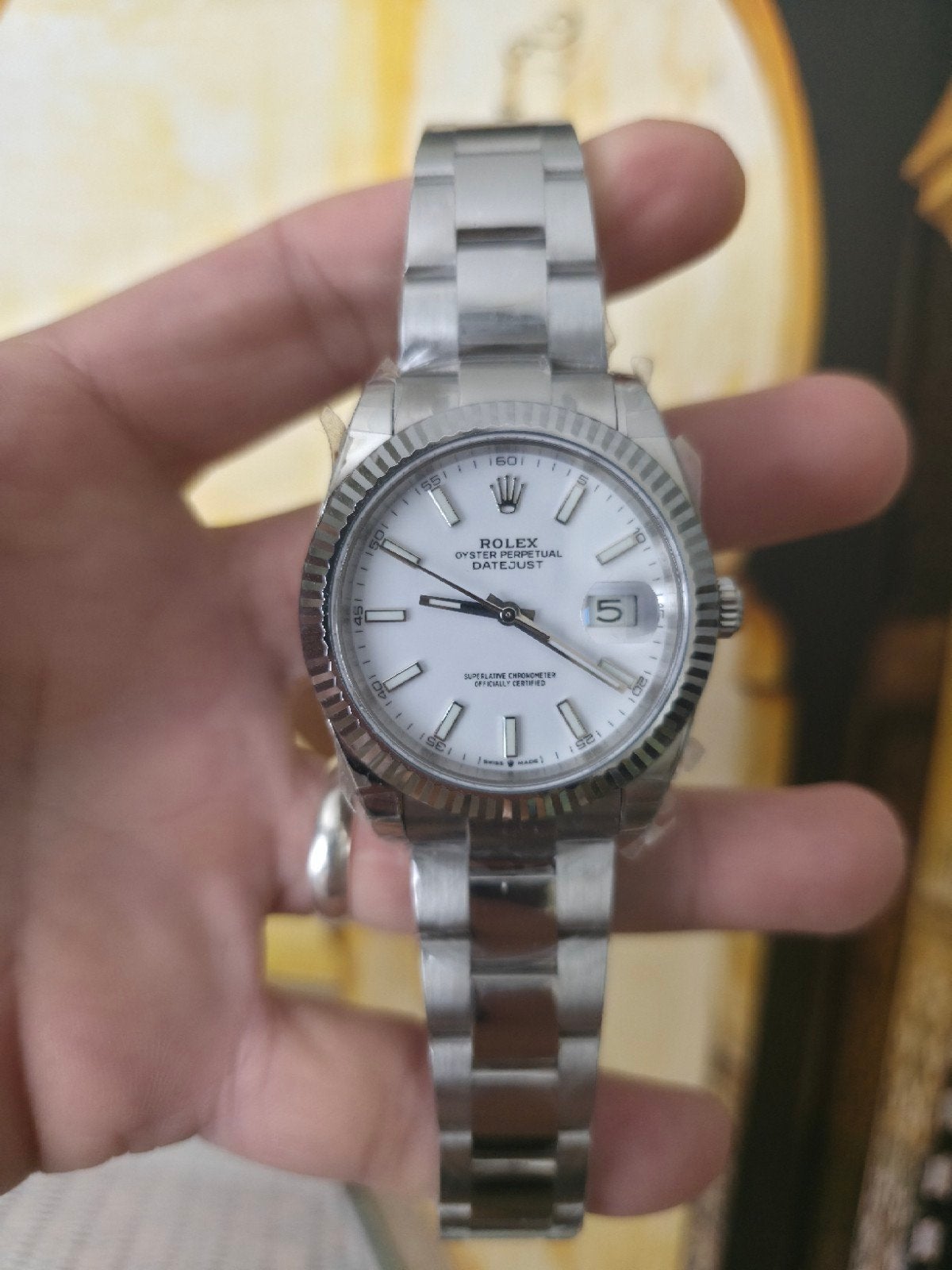 Rolex Datejust 41mm, Handtassen en Accessoires, Ophalen, Staal, Polshorloge, Nieuw