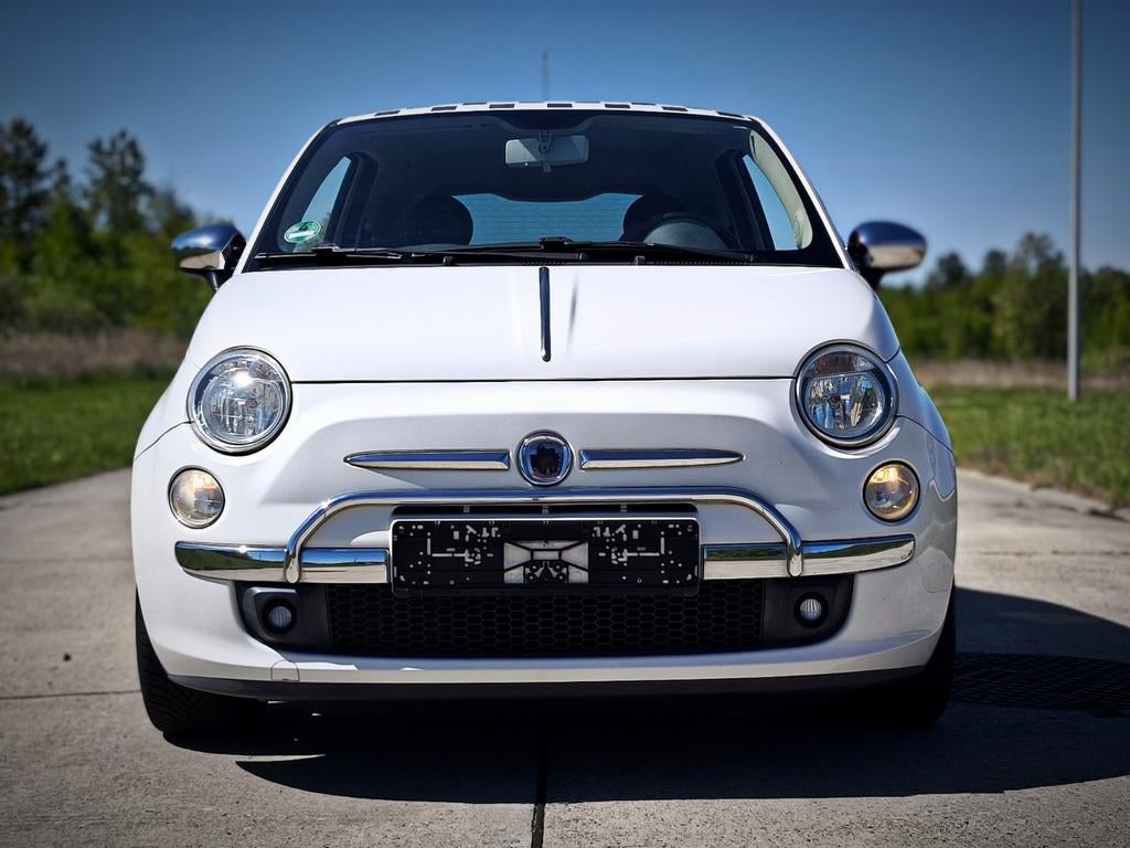 Fiat 500 1.2s airco lederen sport stoelen alu velgen, Autos, Fiat, Cuir, Achat, Entreprise, Noir