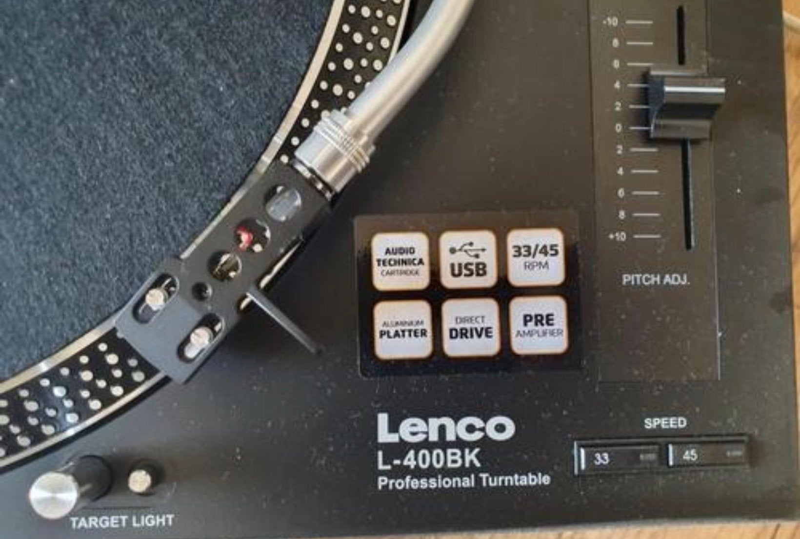 Lenco platenspeler L-400-BK, Enlèvement, Comme neuf, Tourne-disque, Connexion USB