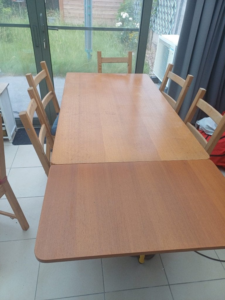 Uitschuifbare tafel, Ophalen, Gebruikt