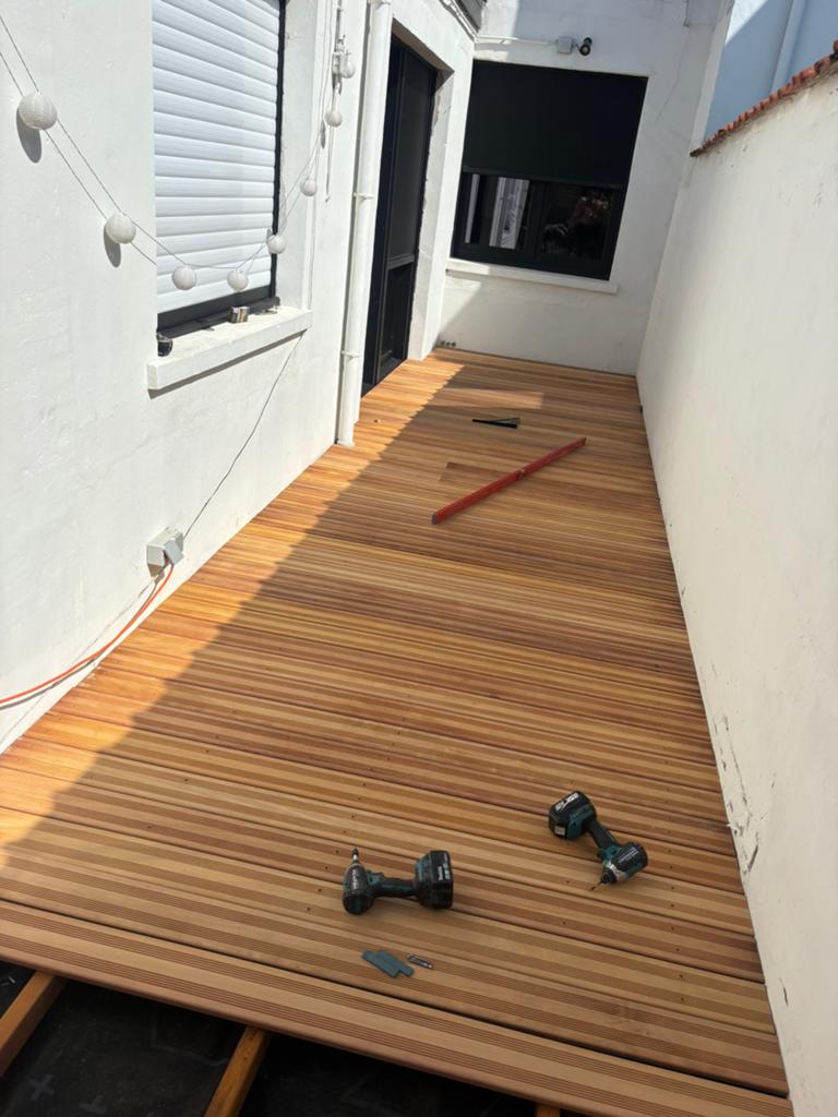 Terrasplanken Garapa 21mm, Tuin en Terras, Ophalen of Verzenden, Zo goed als nieuw