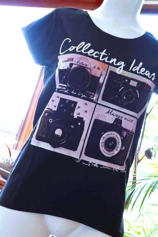foto collection T-shirt, Zwart, Ophalen of Verzenden, Zo goed als nieuw, Korte mouw