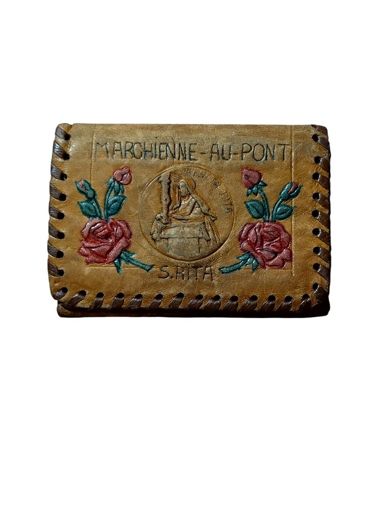 Petit porte monnaie Sainte Rita vintage année 50-50, Antiquités & Art, Enlèvement