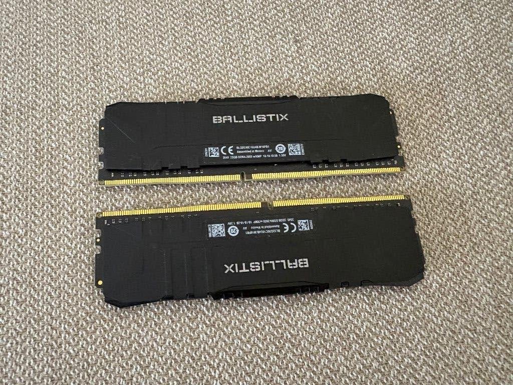Crucial Ballistix 64Go DDR4 3600 CL16 – 2x32Go, Enlèvement ou Envoi, DDR4, Utilisé, Desktop