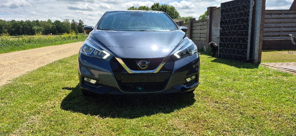 nissan micra N line benzine 74 kw bj 2020 km 58d plaatschade, Ophalen, Handgeschakeld, 1000 cc, Zilver of Grijs
