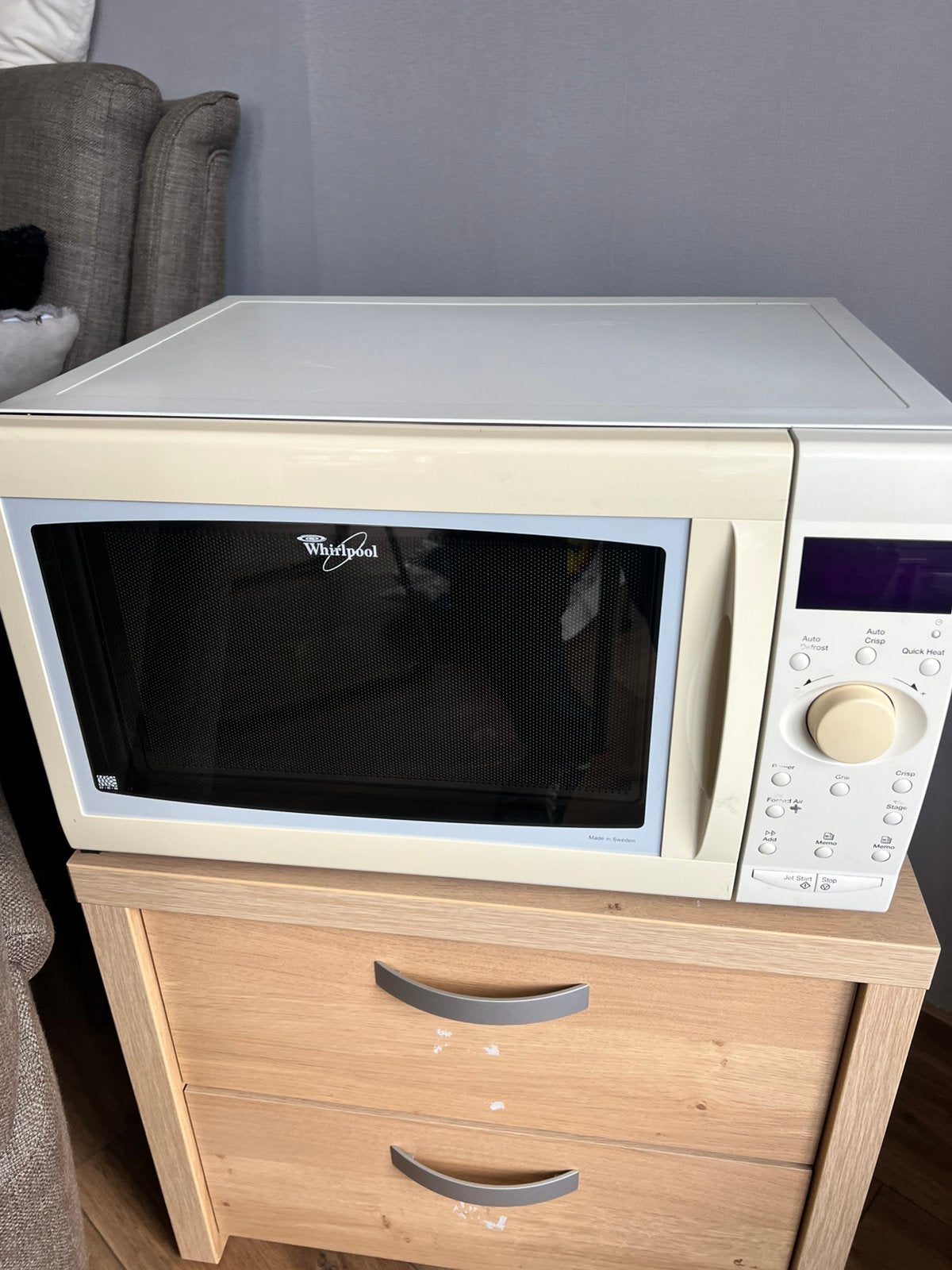 Whirlpool microgolf combi, Elektronische apparatuur, Ophalen, Gebruikt, Vrijstaand, Combi-microgolfoven