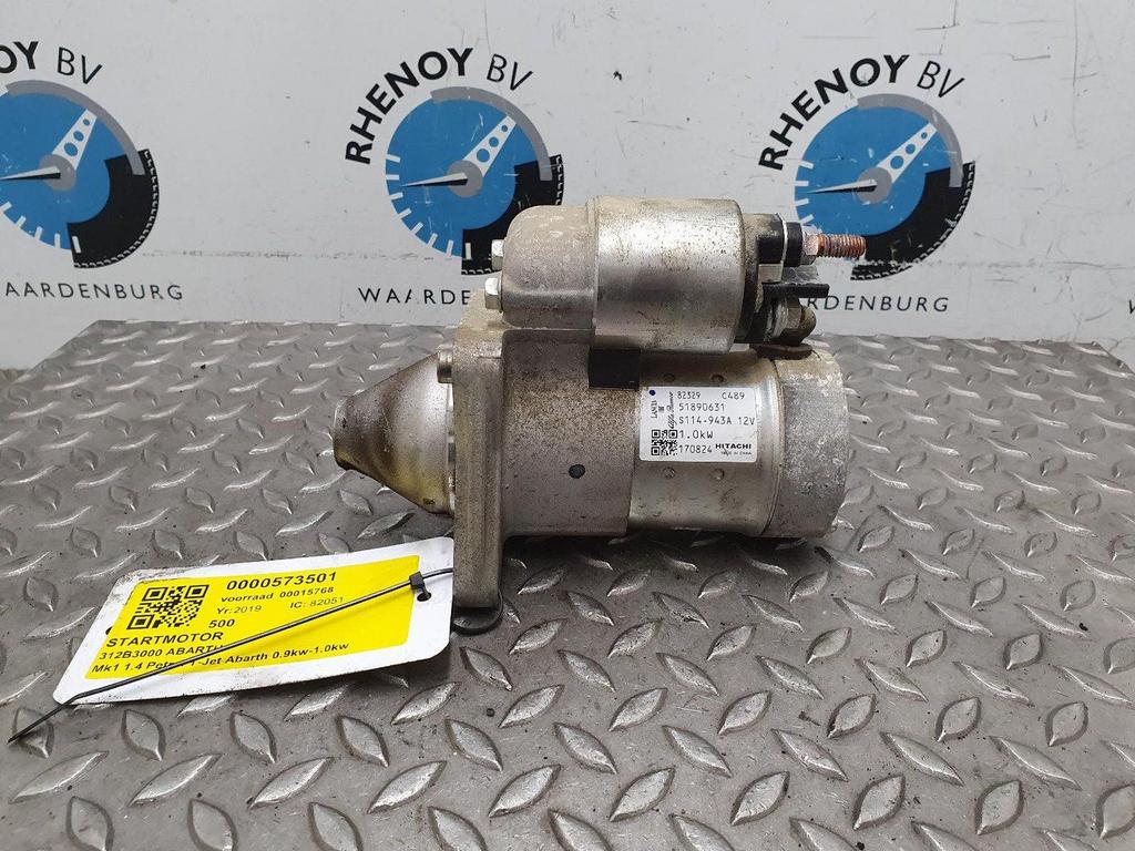FIAT 500 1.4 T-JET ABARTH TURISMO STARTMOTOR 2019, Ophalen of Verzenden, Gebruikt, Stiba lid