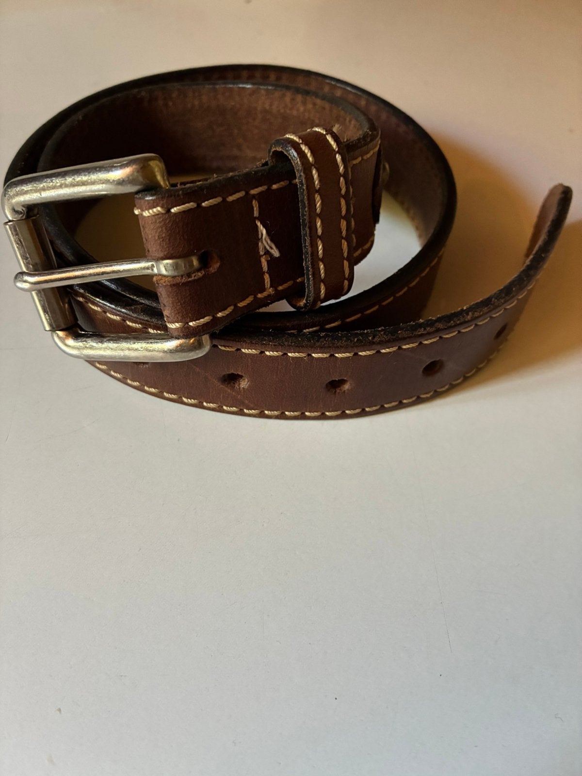 Bruine riem Hampton Bays, Kleding | Dames, 80 tot 90 cm, Verzenden, Echt leder, Heupriem