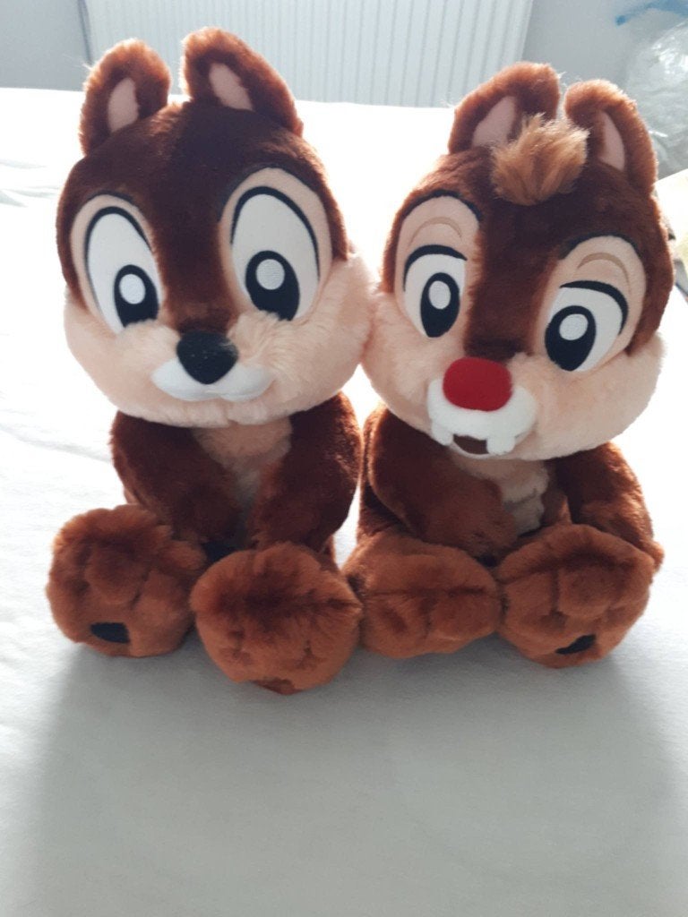 2 peluches tic et tac disneyland paris, Ophalen of Verzenden, Overige figuren, Nieuw, Knuffel