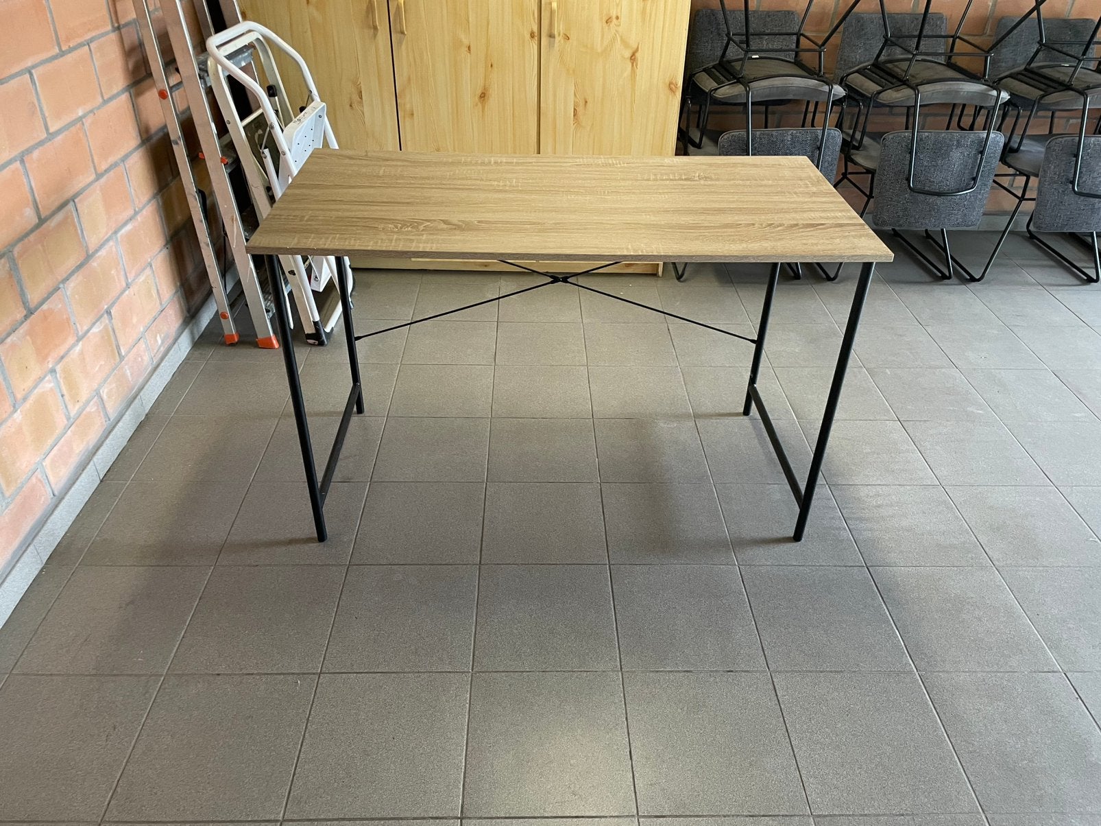 Bureautafel Jysk, Scandinave, Bureau d'ordinateur, Comme neuf, Beige