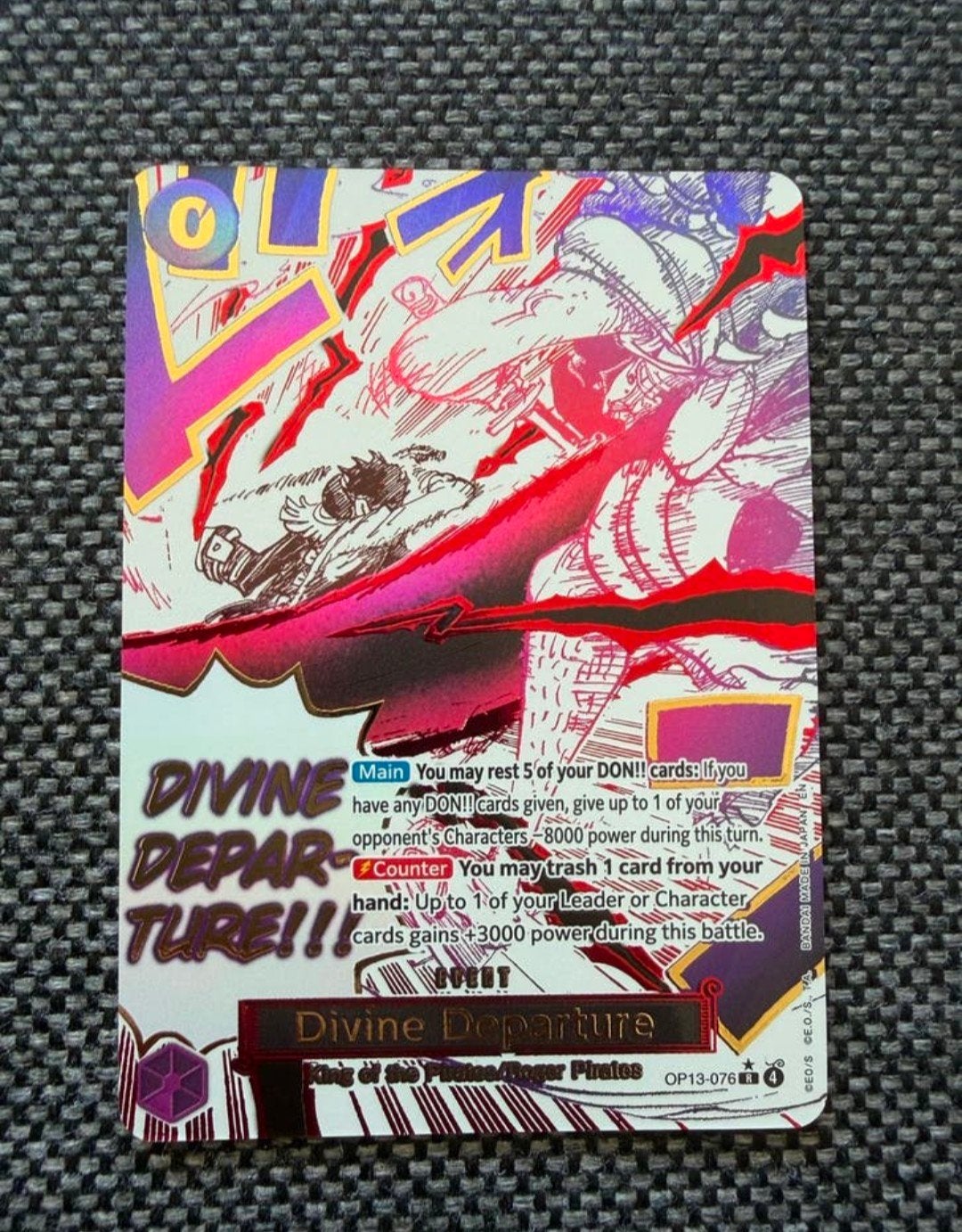 Carte d'événement manga Divine Departure OP13-076, Enlèvement ou Envoi
