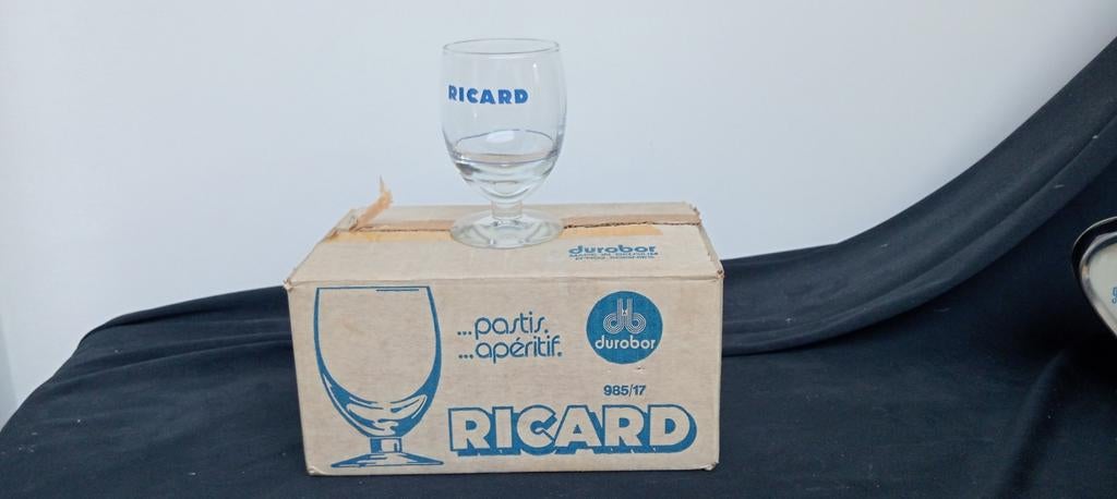 RICARD - collection de 6 verres DUROBOR avec leur boîte, Verzamelen, Glas en Drinkglazen, Ophalen of Verzenden, Zo goed als nieuw