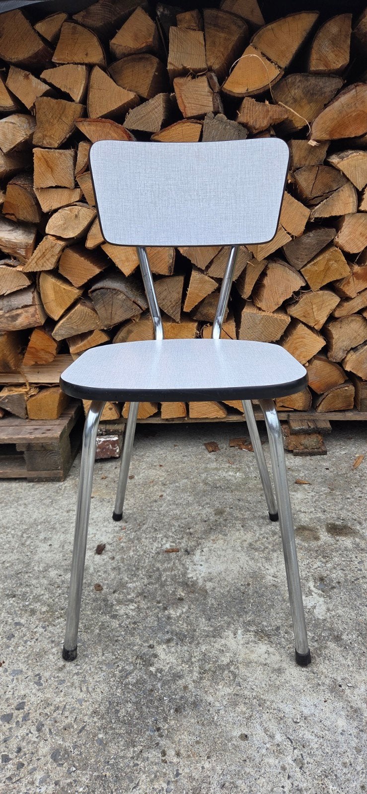 Chaises Formica vintage, Maison & Meubles, Enlèvement, Blanc