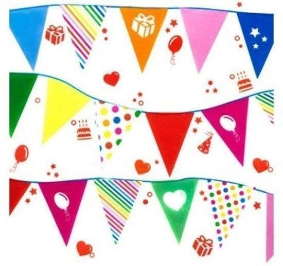 Partij Raamstickers met Verjaardags vlaggen, Divers, Lots de brocante, Enlèvement ou Envoi, Neuf
